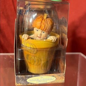 Anne Geddes Ceramic Pumpkin